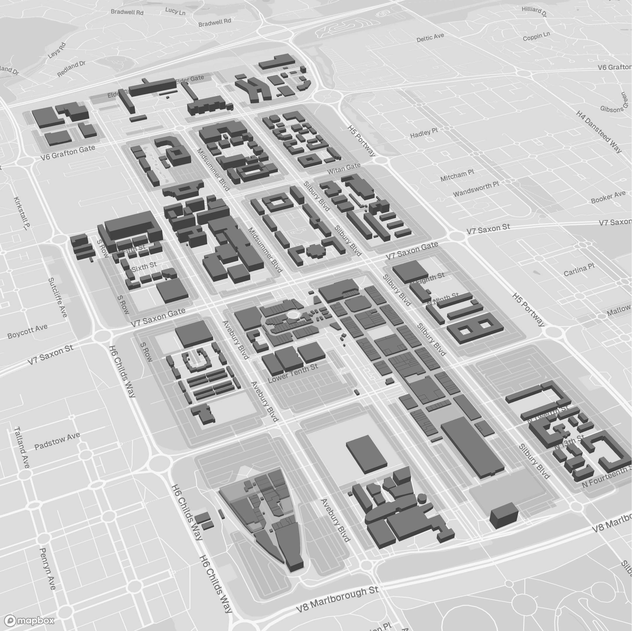 milton keynes map